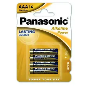 Батарейка Panasonic AAA bat Alkaline 4шт Alkaline Power (LR03REB/4BPR)