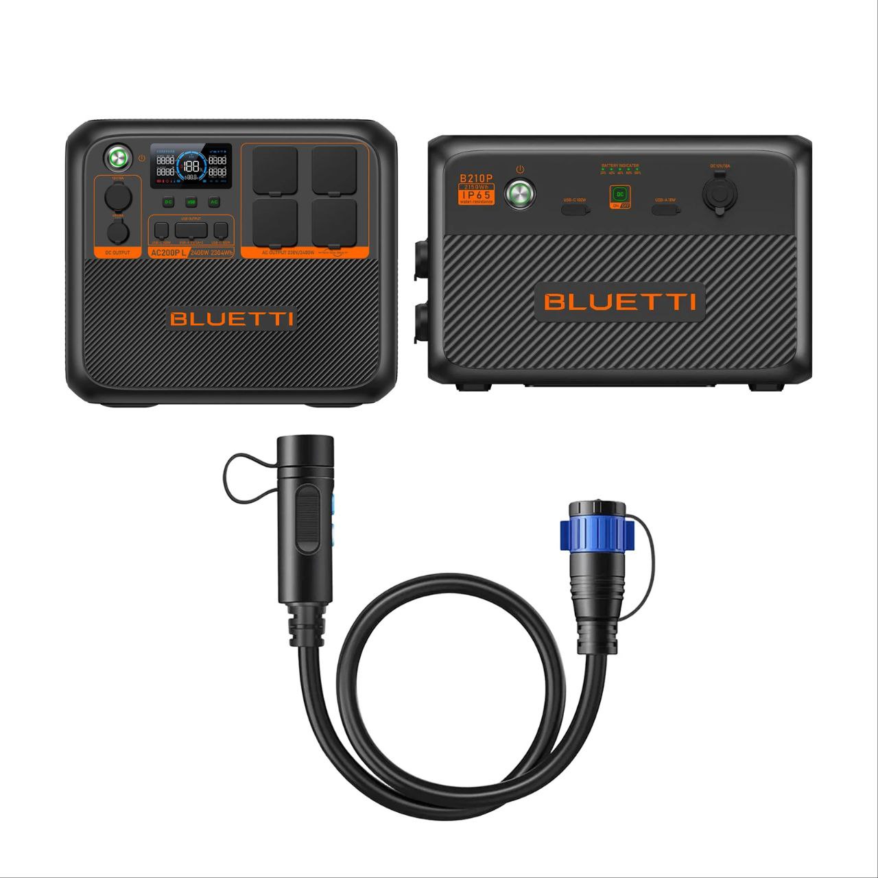 Комплект Bluetti AC200PL + АКБ B210P + кабель M28 to P090D