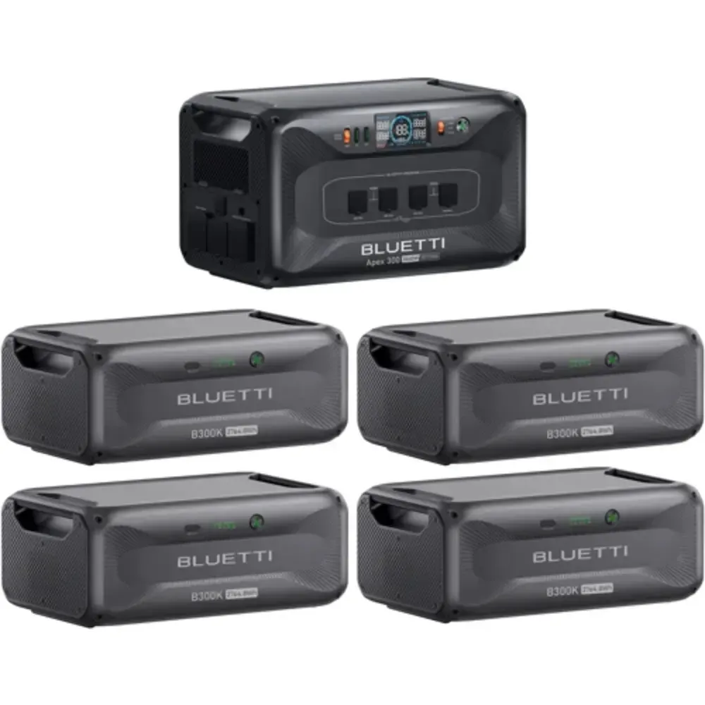 Зарядная станция Bluetti Apex 300+4 Home Battery Backup B300K Зарядная станция Bluetti Apex 300+4 Home Battery Backup B300K