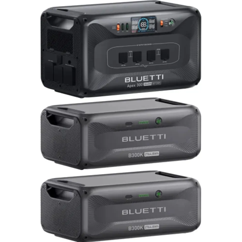 Зарядная станция Bluetti Apex 300+2 Home Battery Backup B300K Зарядная станция Bluetti Apex 300+2 Home Battery Backup B300K