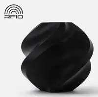 Філамент BambuLab PLA Basic, Black (10101), чорний, 1,75 мм, 1 кг, без котушки (PLABKSF)