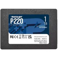 Накопитель SSD 1TB Patriot P220 2.5" SATAIII TLC (P220S1TB25)