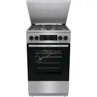 Плита Gorenje комбінована, 70л, 50x60см, метал. кришка, дисплей, чавун, нерж