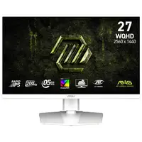 Монитор MSI 27" MAG 274QRFW E20 IPS White 200Hz; 2560х1440, 0.5 мс, 300 кд/м2, DisplayPort, 2xHDMI, Pivot