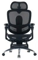 Крісло офісне Sihoo C300 PRO V2 Black з підставкою для ніг