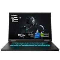 Ноутбук Gigabyte Gaming A16 (CMHI2UA894SD); 16" WUXGA (1920x1200) IPS LED матовый 165 Гц / Intel Core i7-13620H (3.6 - 4.9 ГГц) / RAM 16 ГБ (Max 64 ГБ) / SSD 1 ТБ / nVidia GeForce RTX4050, 6 ГБ / без ОП / LAN / Wi-Fi / BT / веб-камера / Без ОС / 2.2 кг /