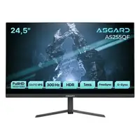 Монитор ASGARD Gaming 24.5" AS255QF IPS Black 300Hz; 1920x1080, 300 кд/м2, 1 мс, DisplayPort, 2хHDMI, динамики 2х2 Вт