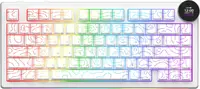 Бездротова механічна клавіатура Ajazz AK820 V2 White Peach Switch (AK820-V2-WP-S-W)